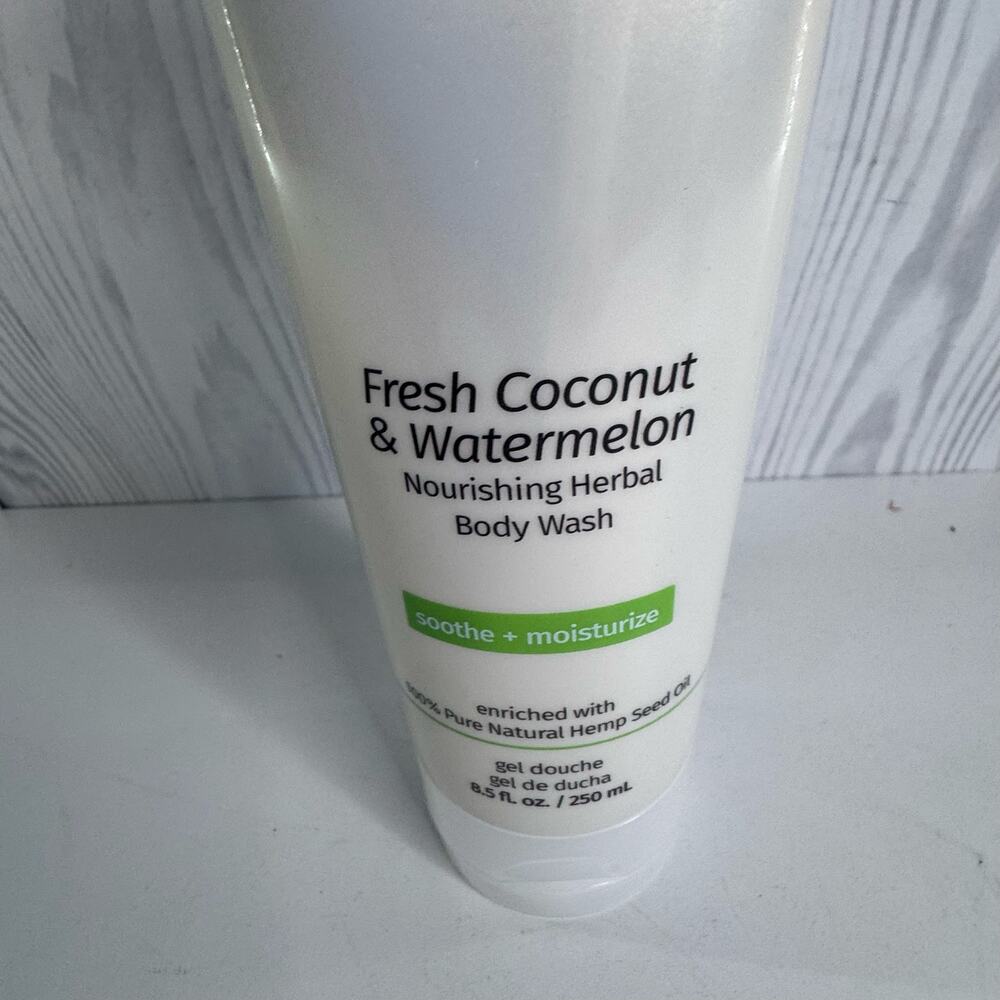 Hempz Fresh Coconut & Watermelon Soothing Herbal Body Wash- 8.5 oz.